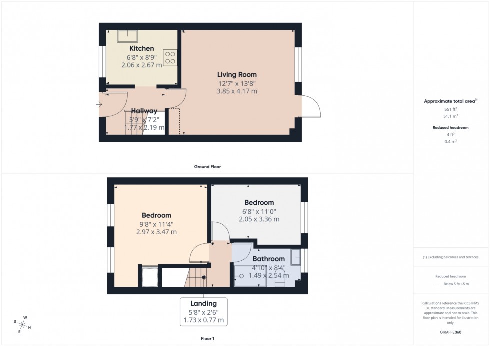 Floorplan for The Dell Barnwood, Barnwood, Gloucester, Gloucestershire, GL4
