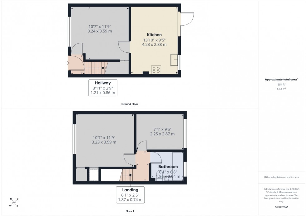 Floorplan for The Bassetts, Stroud, Gloucestershire, GL5
